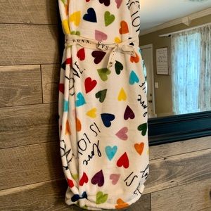 NEW Rae Dunn Rainbow “LOVE IS LOVE” Plush Throw